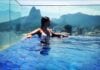 woman in ipanema pool