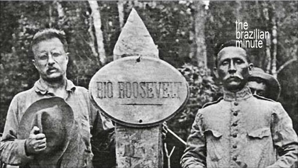 Roosevelts River of Doubt. Black and white image of Theodore Roosevelt and Candido Rondon in 1914.