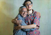 Latin Grammy winners: Tom Veloso embraces his father Caetano Veloso