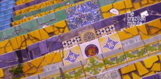 Explaining Rio's Selaron Steps. A close-up of hand-painted tiles on RIo de Janeiro's Selaron Steps.