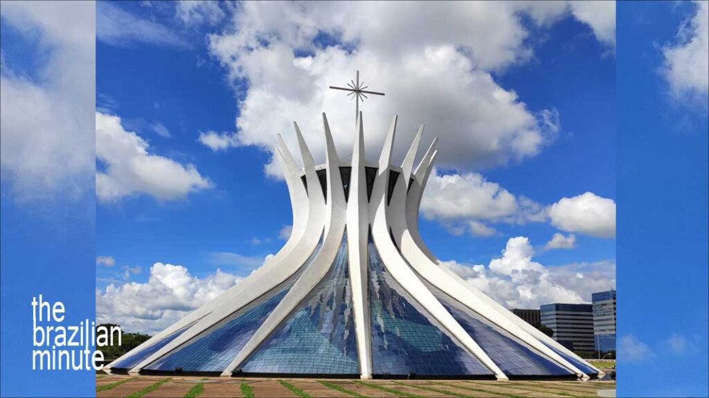 Understanding Brazilian Architect Oscar Niemeyer: Inspiring upward archs define Brasilia's Catedral Metropolitana Nossa Senhora Aparecida.