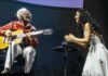 Marisa Monte And Gilberto Gil Sing For Peace Marisa Monte and Gilberto Gil sing for peace on stage in Rio de Janeiro.